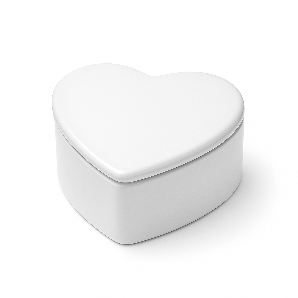 Bonbonnière Coeur 8x7cm Sublimable
