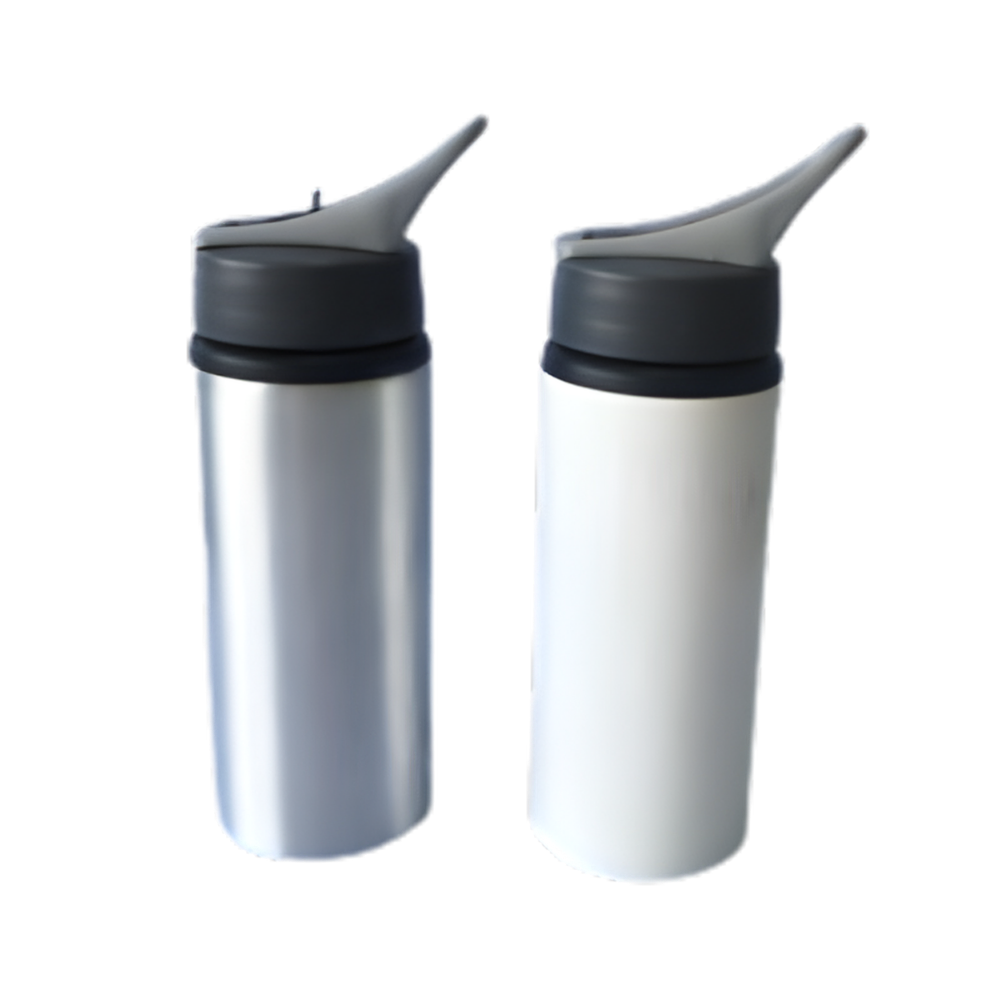 Gourde avec paille sublimable 500 ml – À personnaliser