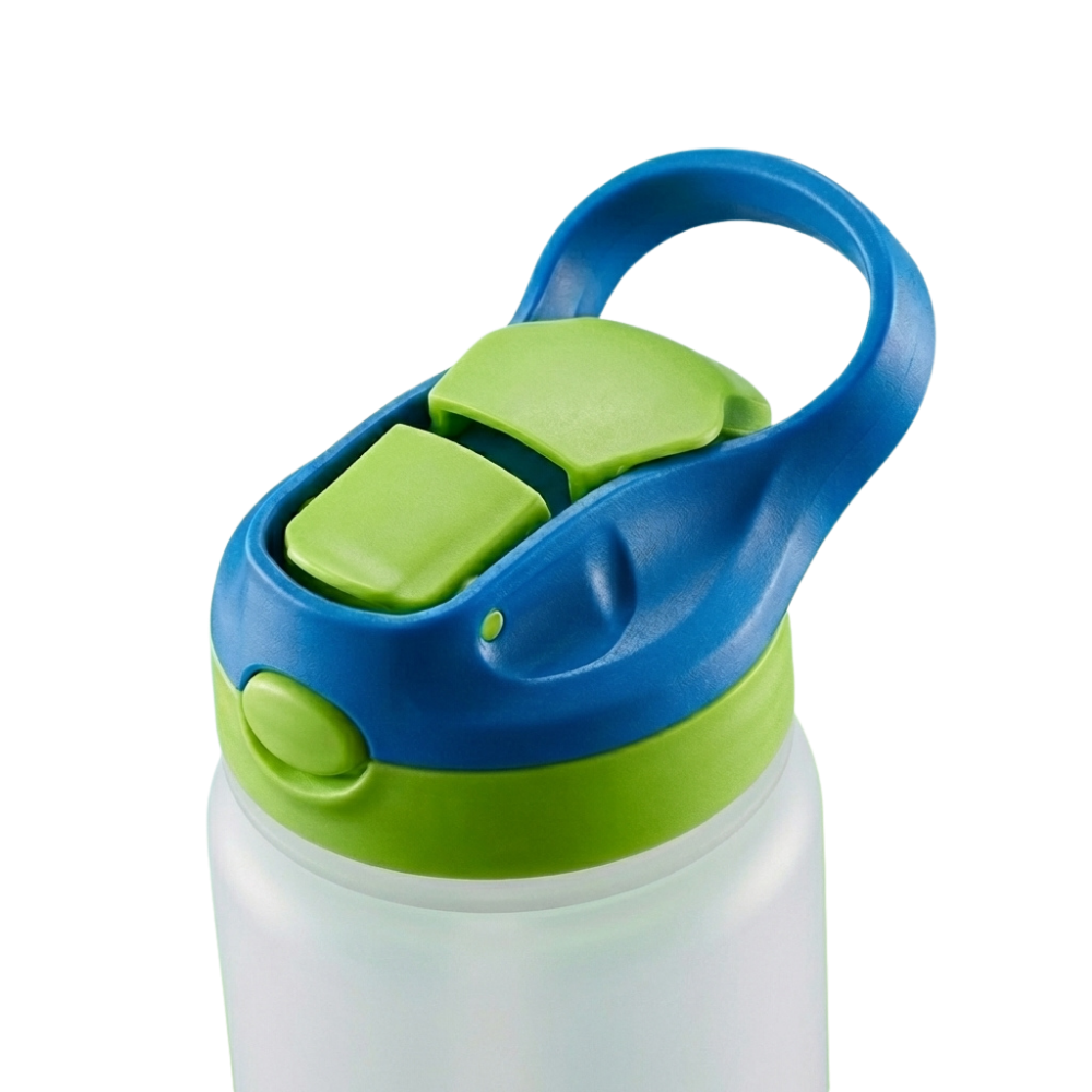 Gourde Isotherme Sublimable avec Paille – Vert & Bleu – Personnalisable | Sodibur