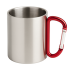 Mug Métal Sublimable avec Mousqueton – Poignée Rouge ou Argent – Personnalisable | NEXT