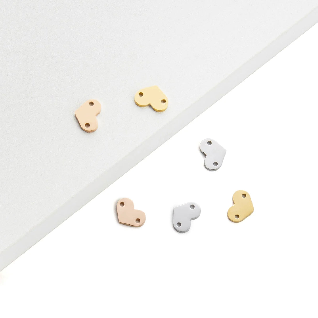 Pendentifs à Graver en Metal Doré, Argenté et Rose Doré (Lot de 30 pcs)