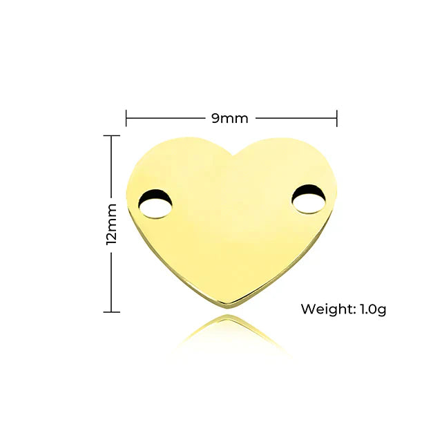 Pendentifs à Graver en Metal Doré, Argenté et Rose Doré (Lot de 30 pcs)