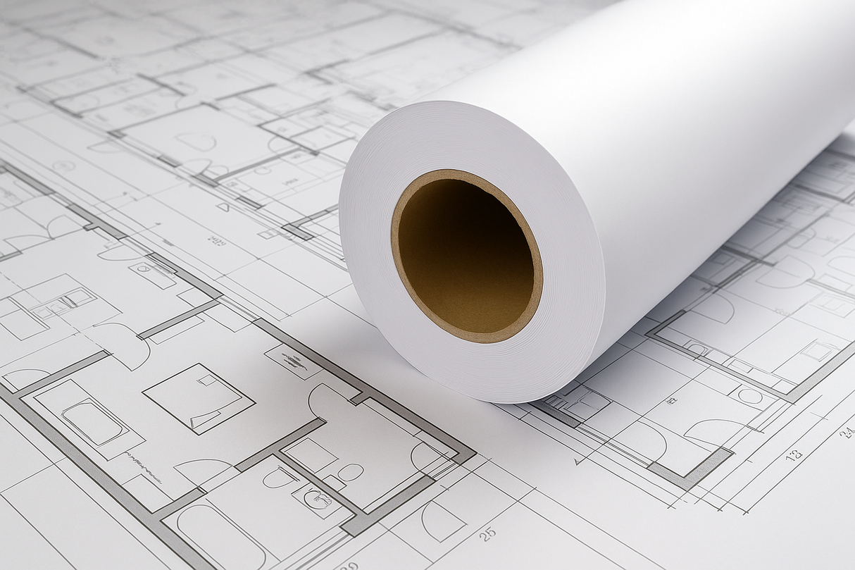 Rouleau de Papier 80g Blanc A0 0.914x50m