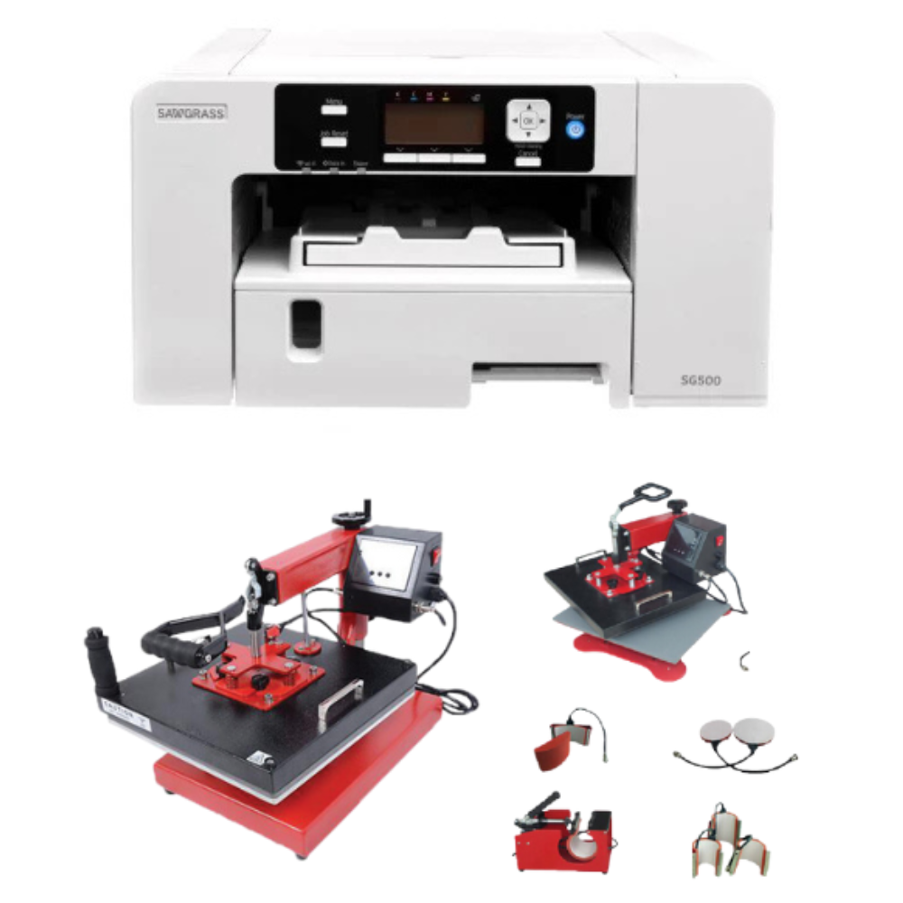 Kit de Sublimation - Imprimante SAWGRASS SG-500 + Presse NEXT T-900