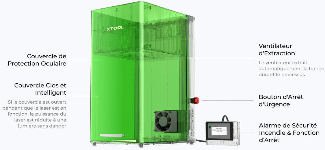 xTool F1 Ultra - Graveur Laser Double Fibre et Diode 20W