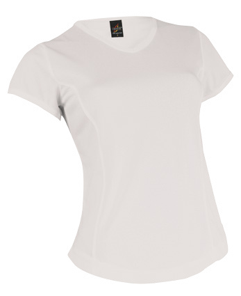 Tee Shirt Dry Skin lady Col V Sublimable Blanc