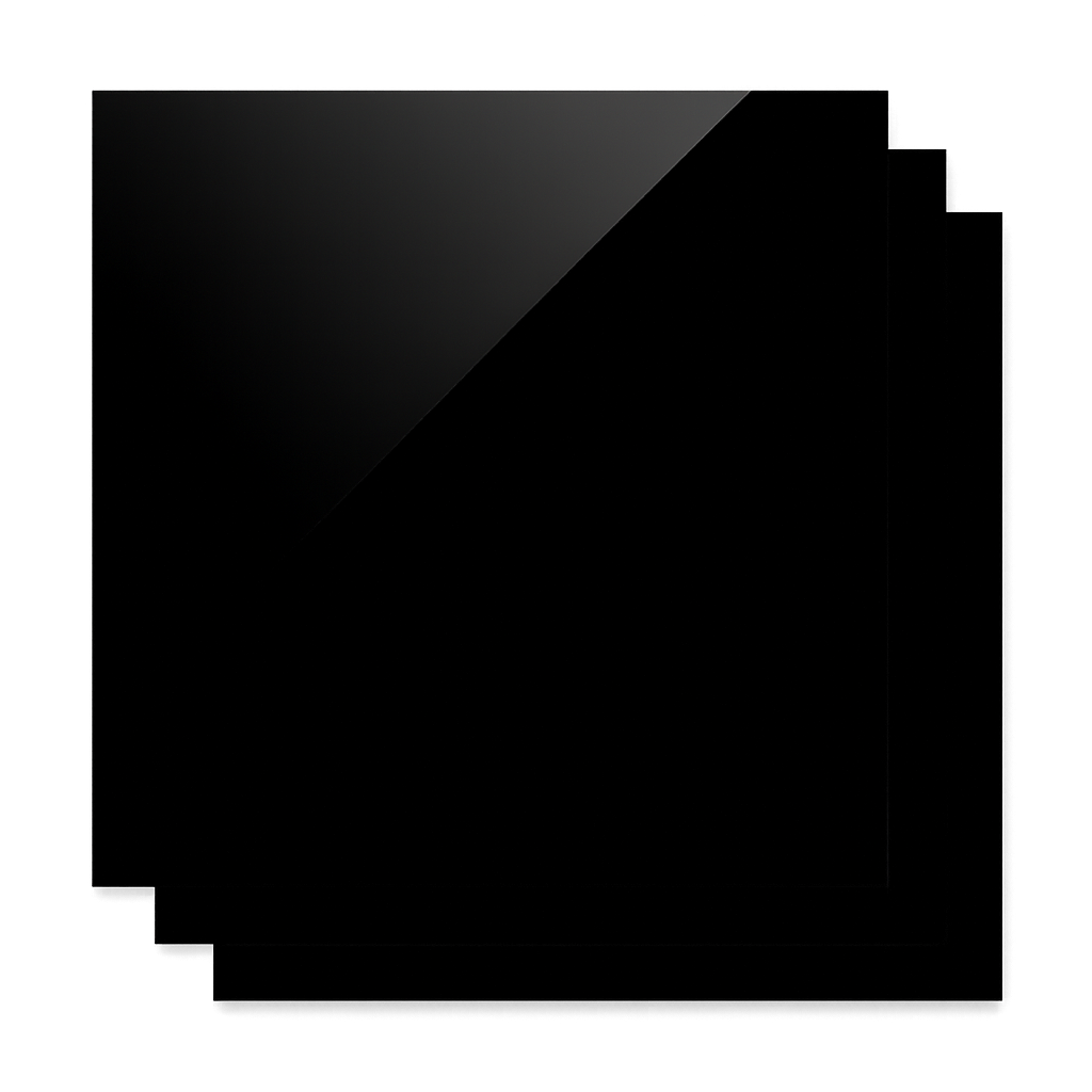 Feuilles Acryliques Opaques Brillantes 300x300x3mm (3 pcs)