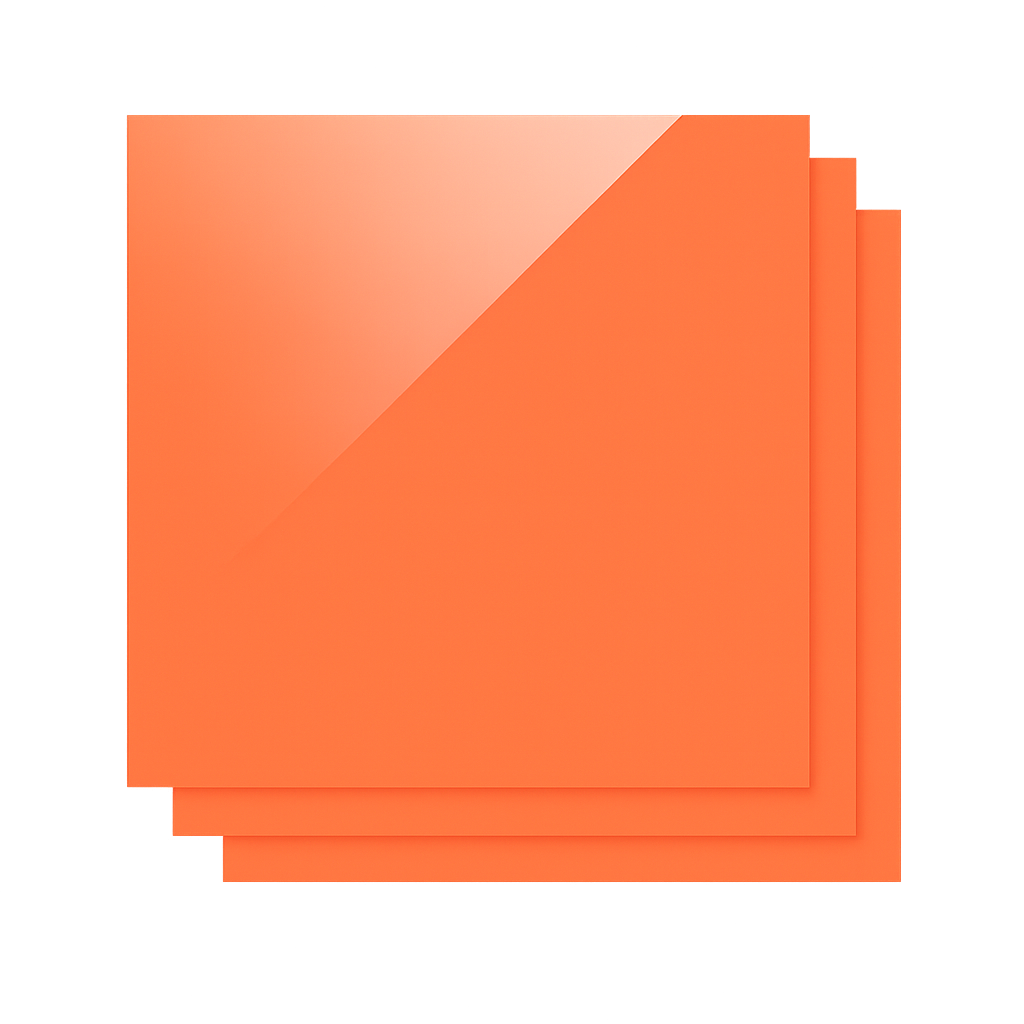 Feuilles Acryliques Opaques Brillantes 300x300x3mm (3 pcs)