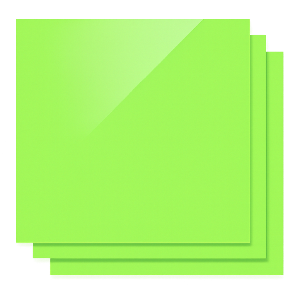 Feuilles Acryliques Opaques Brillantes 300x300x3mm (3 pcs)