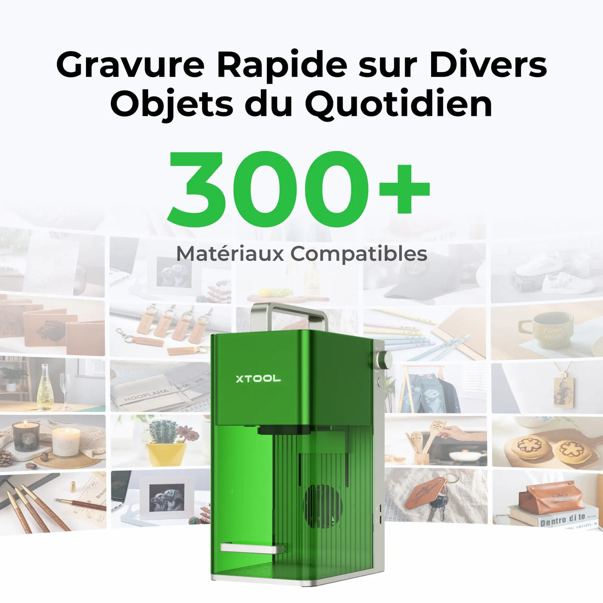 Xtool F1 - Graveur Laser Portable à Diode 10W + LR 2W et Haute Vitesse