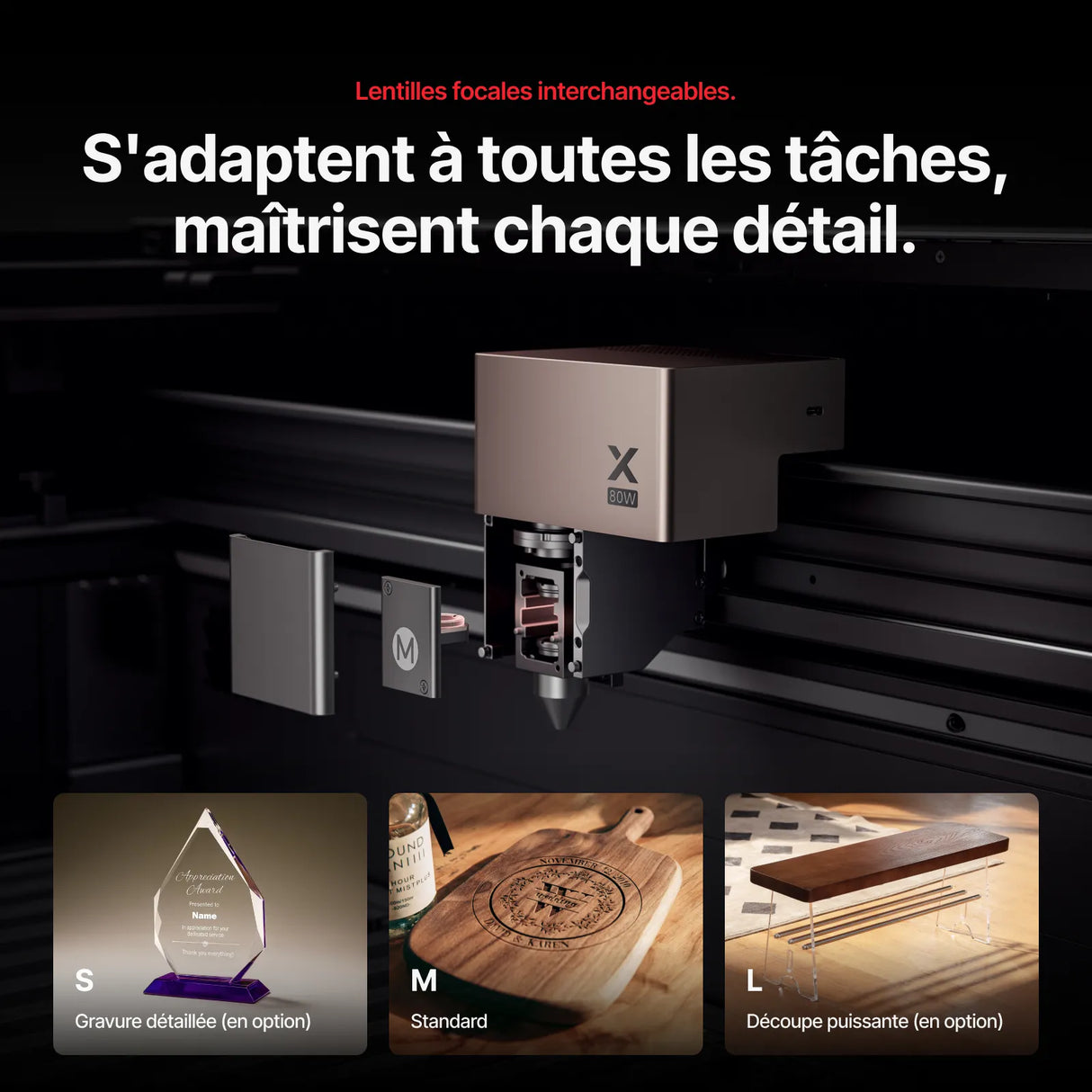 xTool P3 – Découpeur laser CO2 80 W avec Automatisation Intelligente