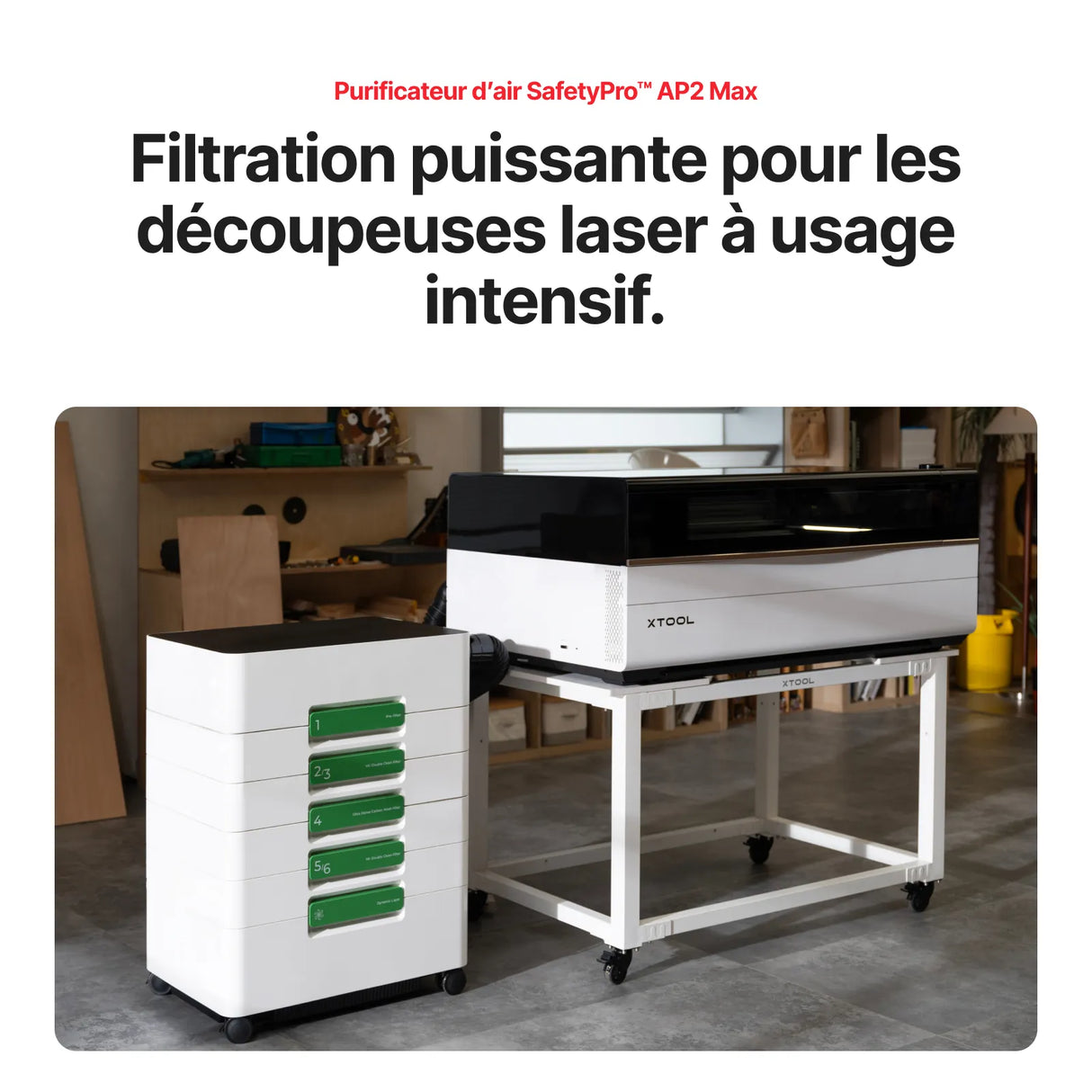 xTool P3 – Découpeur laser CO2 80 W avec Automatisation Intelligente