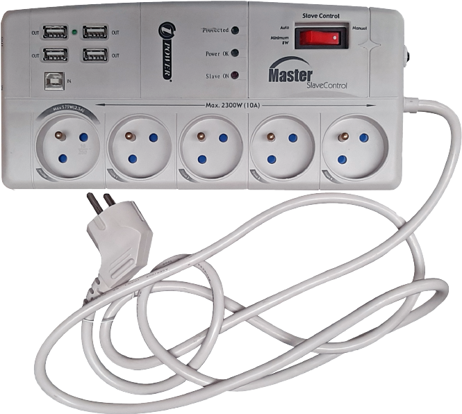 Multiprises et parasurtenseurs – Prises françaises et IEC – Système Master Slave | iPower