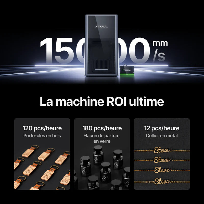 xTool F2 Ultra – Graveur Laser MOPA 60W (Option Double Laser - Diode 40W)