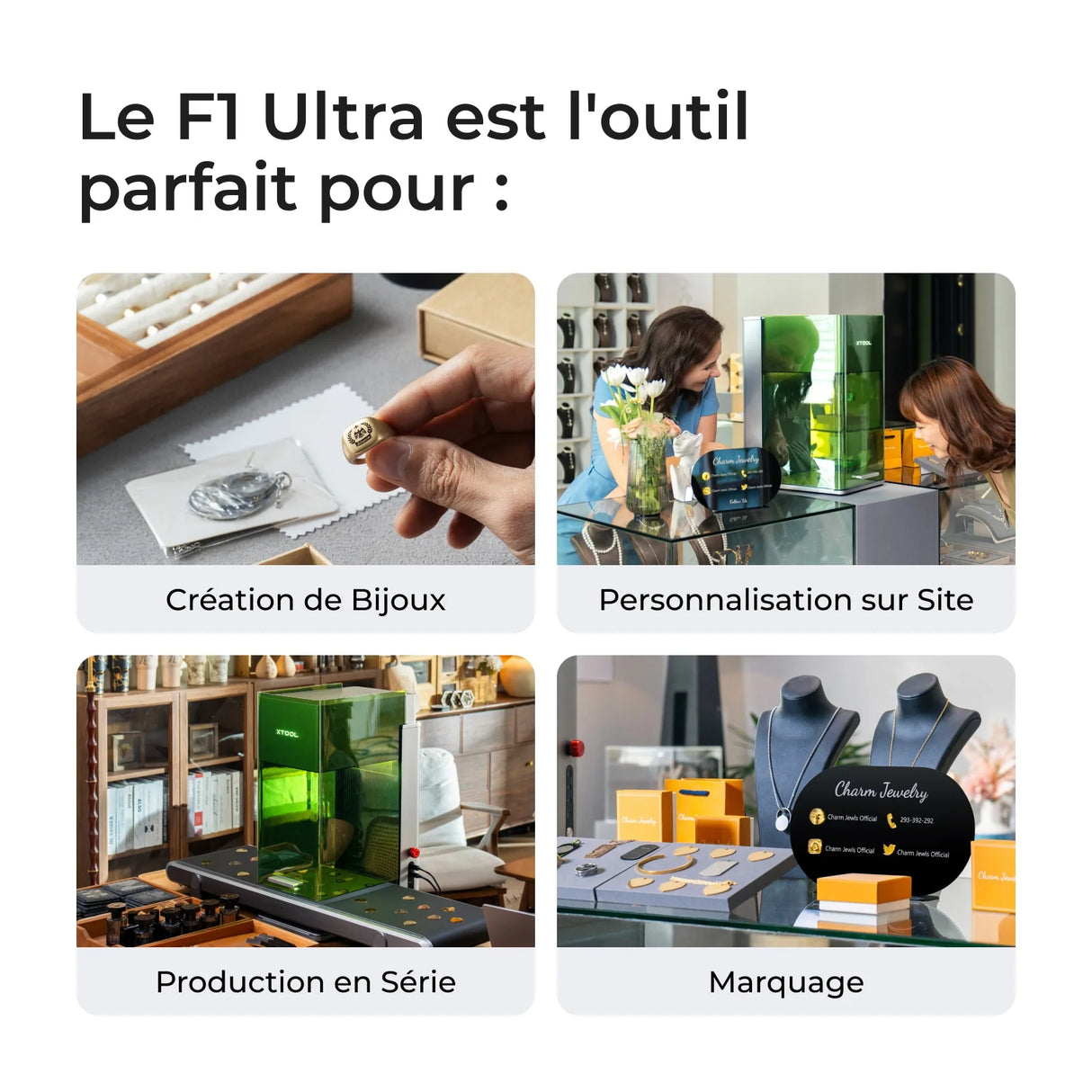 xTool F1 Ultra - Graveur Laser Double Fibre et Diode 20W