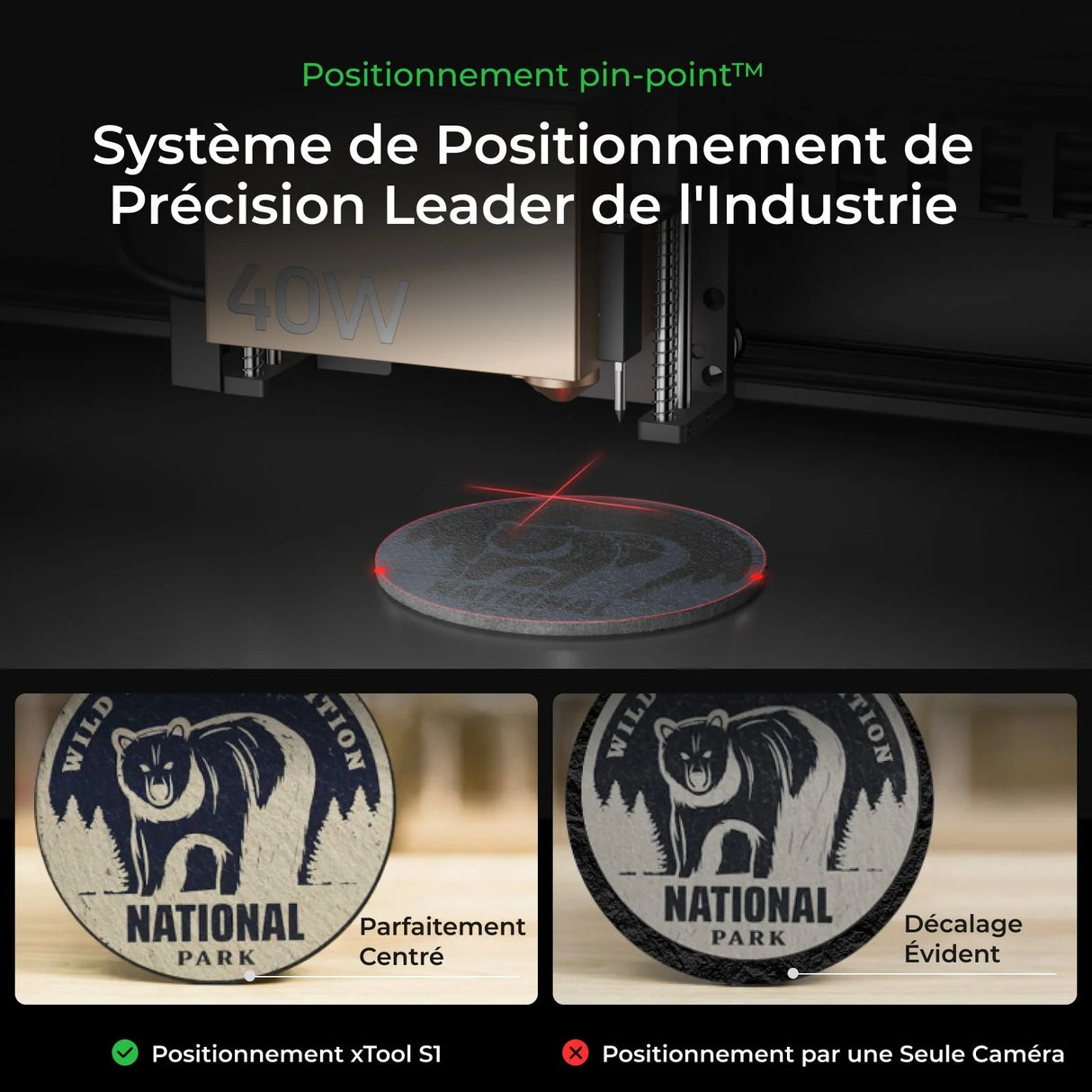 xTool S1 - Découpeur Laser à Diode Fermé (20W - 40W)