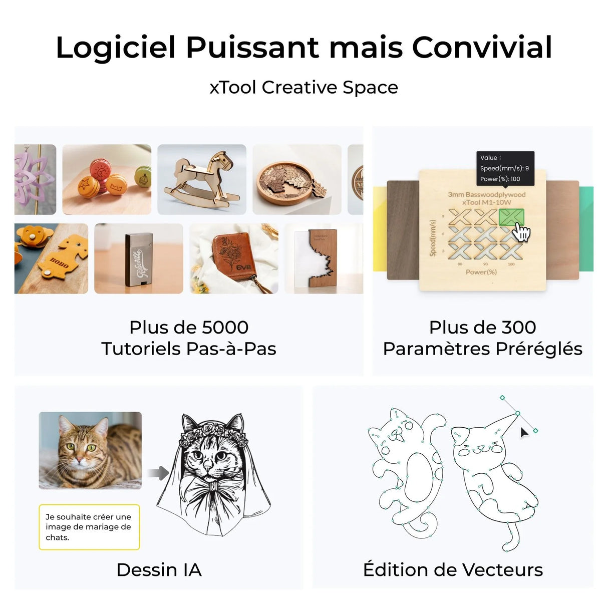 xTool S1 - Découpeur Laser à Diode Fermé (20W - 40W)