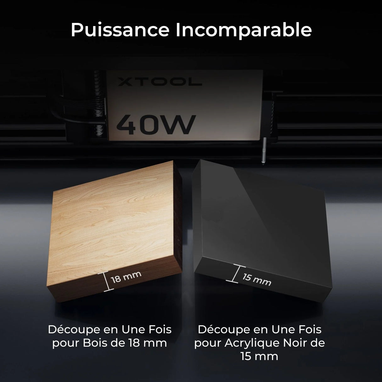 xTool S1 - Découpeur Laser à Diode Fermé (20W - 40W)
