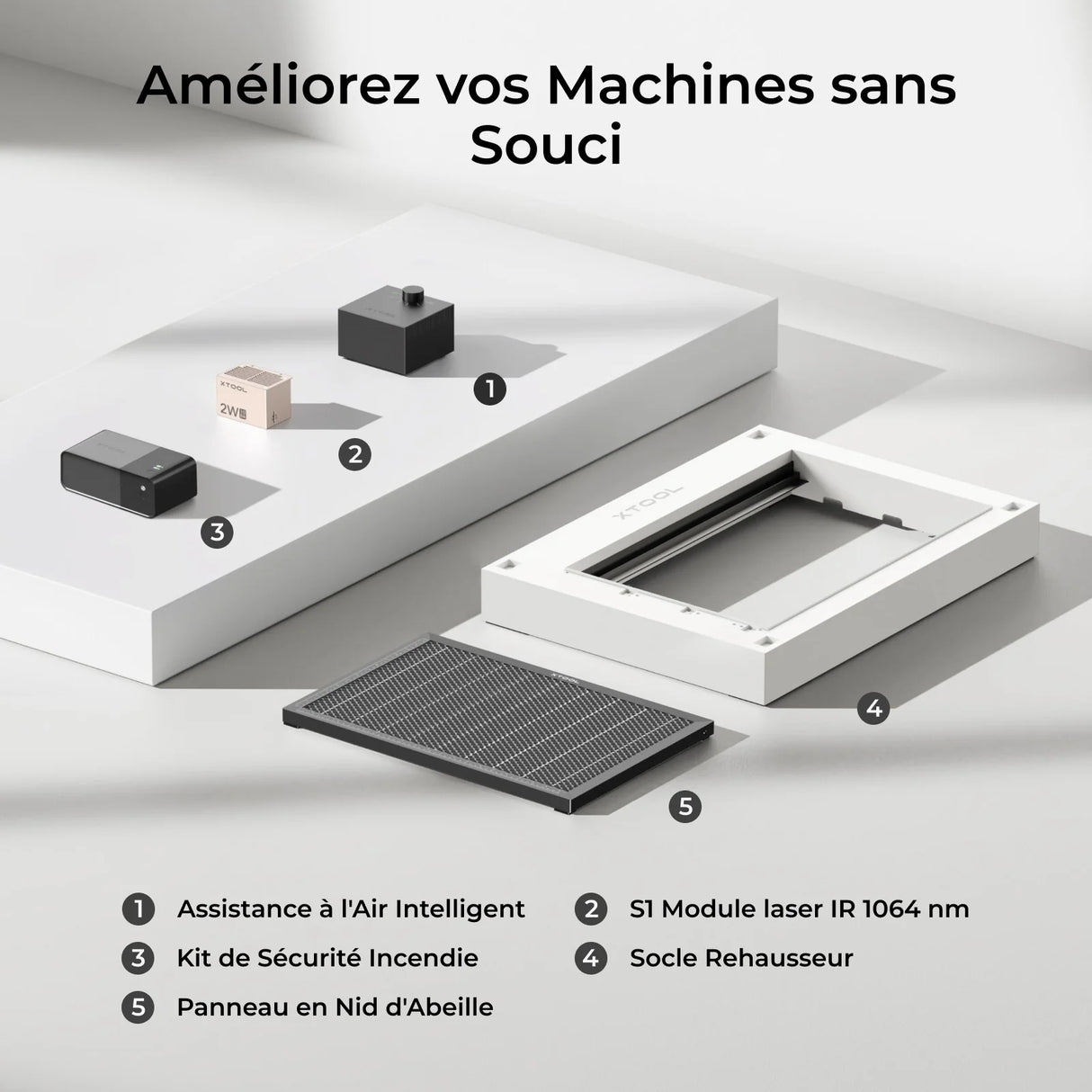 xTool S1 - Découpeur Laser à Diode Fermé (20W - 40W)