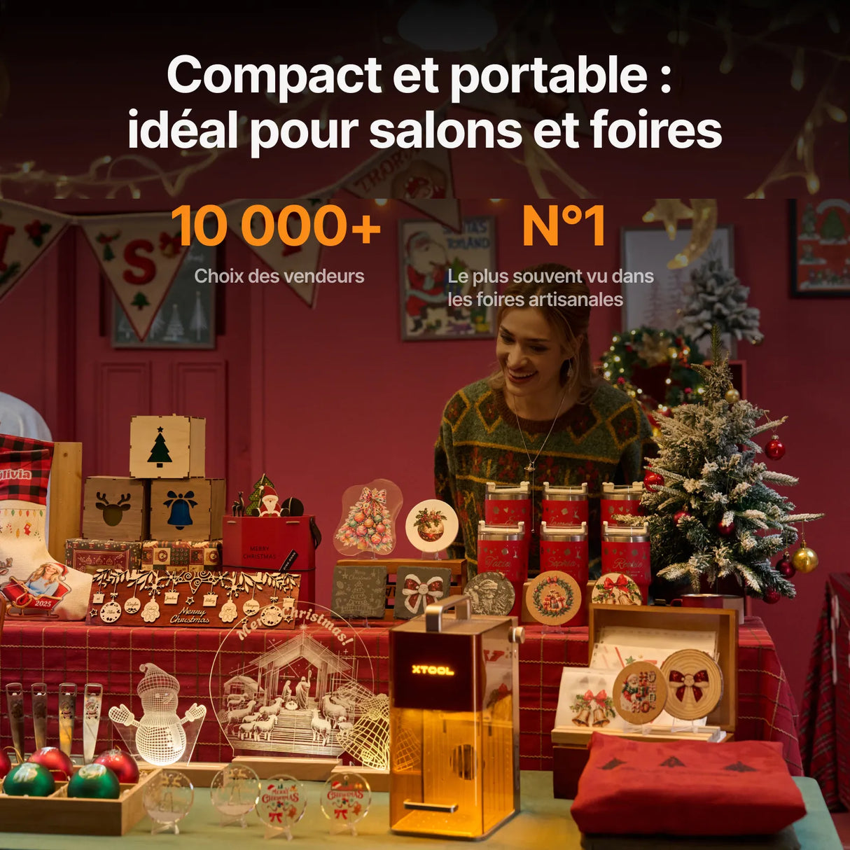 xTool F2 – Graveur Laser Portable Double Laser IR 5W et Diode 15W