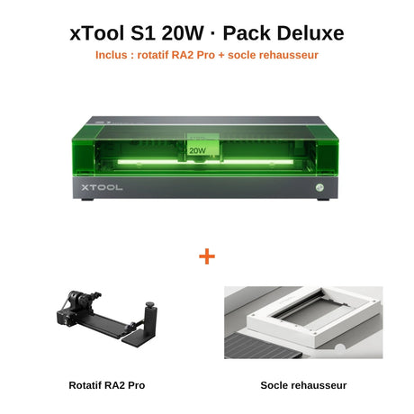 xTool S1 - Découpeur Laser à Diode Fermé (20W - 40W)