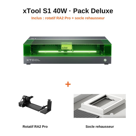 xTool S1 - Découpeur Laser à Diode Fermé (20W - 40W)
