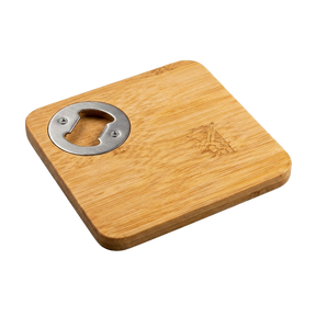 décapsuleur sous-verre bambou naturel gravure personnalisable 