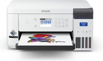Kit sublimation : imprimante Epson SC-F100 + 100 feuilles + 4 cartouches