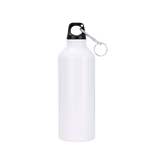 Gourde Aluminium Sublimable avec Mousqueton – 600 ml ou 750 ml – Blanche | NEXT