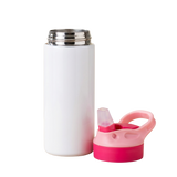 Gourde Isotherme Sublimable 350 ml en Inox – Rose avec Paille – Double Paroi | Sodibur