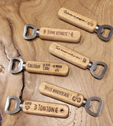 Décapsuleur simple en bois à graver