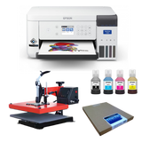 Kit de Sublimation Imprimante EPSON SC-F100 + Presse TS-100 + 100 Feuilles + 4 cartouches