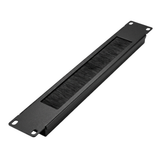 Passe-câble avec brosse cadre métal 1U 19" – Gestion de câbles rack
