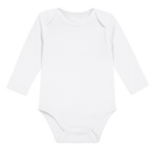 Body Bébé Blanc 100% Coton Personnalisable – Manches courtes ou longues – 0 à 24 mois