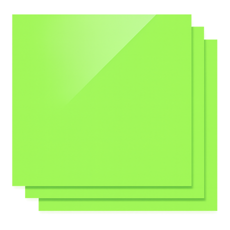 Feuilles Acryliques Opaques Brillantes 300x300x3mm (3 pcs)