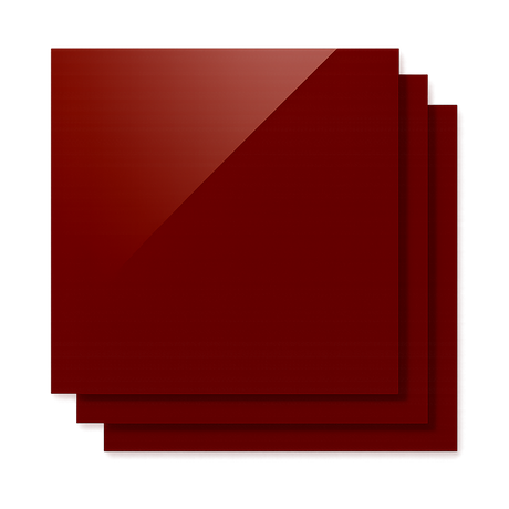 Feuilles Acryliques Opaques Brillantes 300x300x3mm (3 pcs)