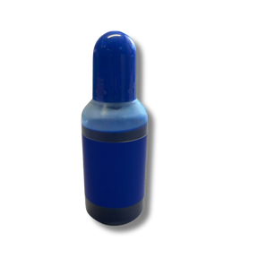 Flacon d'encre WES 25 ml pour tampon auto-encreur, bleue