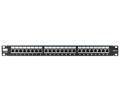 Panneau de brassage 24 ports Cat6 UTP 19" 1U – Patch panel réseau | iPower