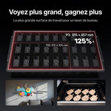 xTool P3 – Découpeur laser CO2 80 W avec Automatisation Intelligente