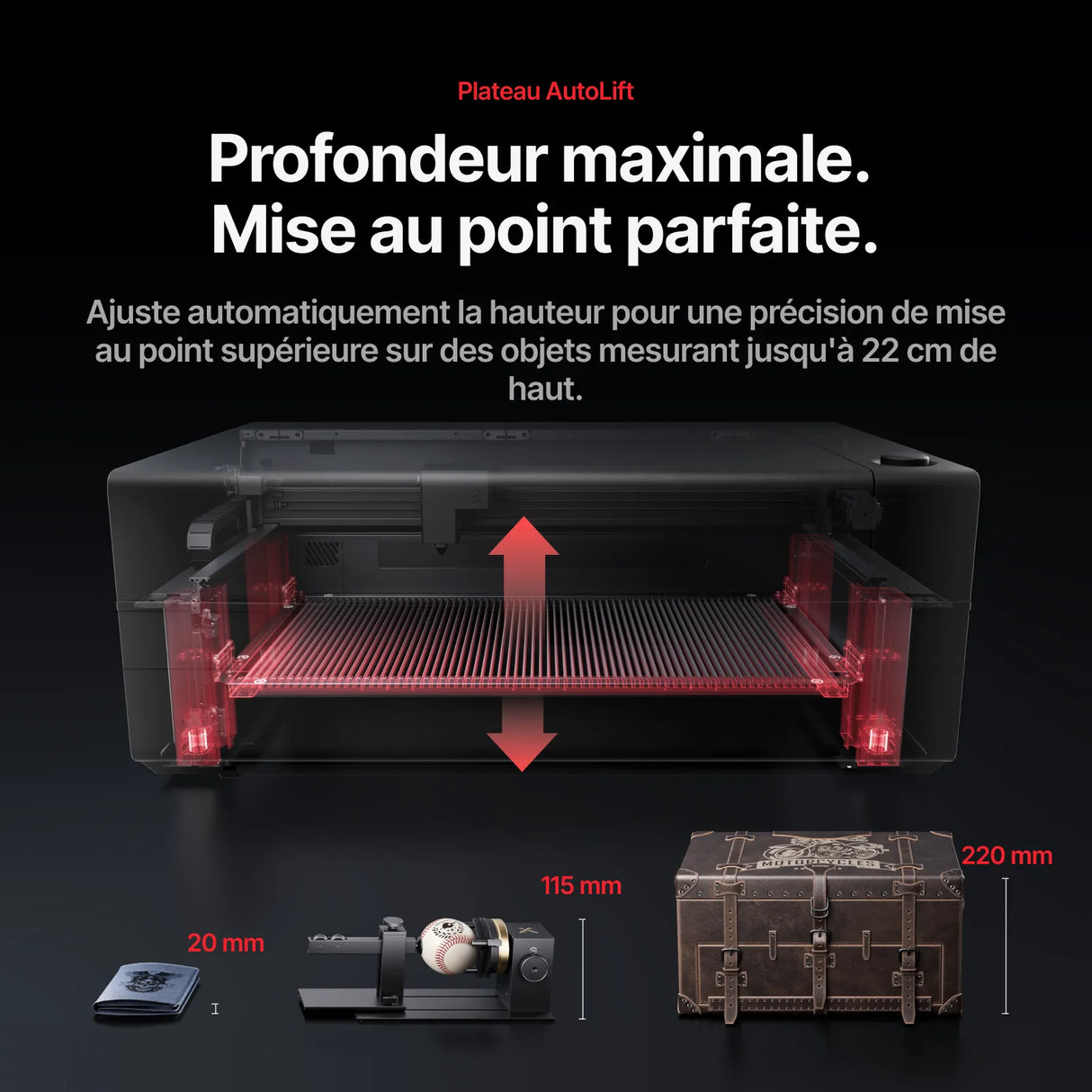 xTool P3 – Découpeur laser CO2 80 W avec Automatisation Intelligente