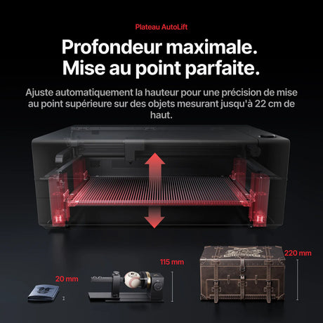 xTool P3 – Découpeur laser CO2 80 W avec Automatisation Intelligente