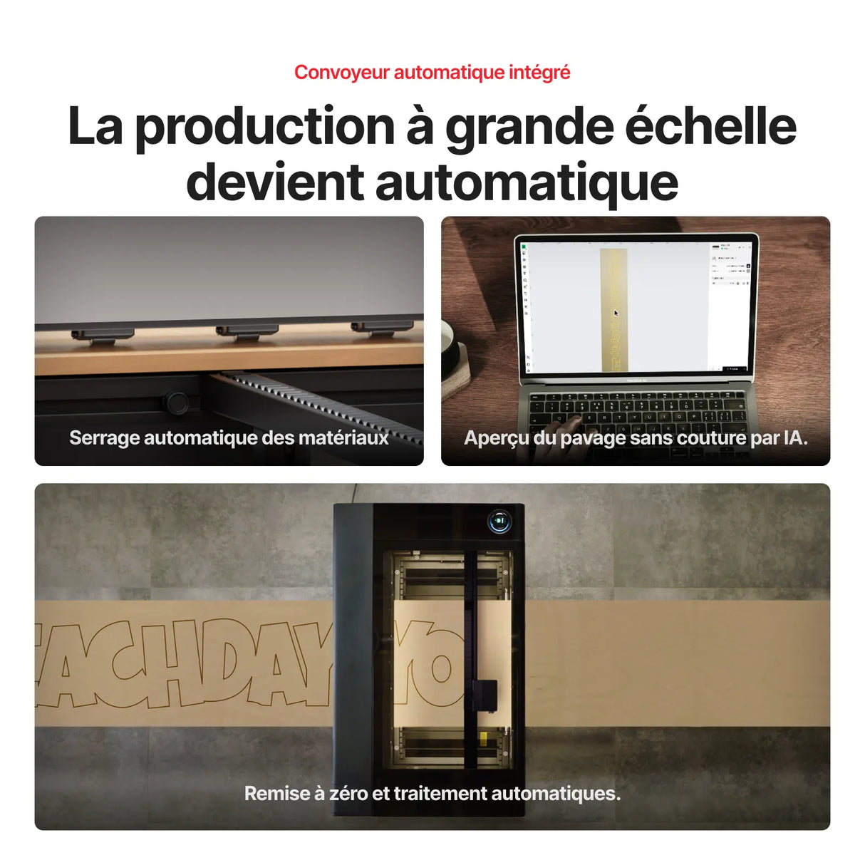 xTool P3 – Découpeur laser CO2 80 W avec Automatisation Intelligente
