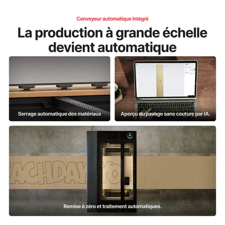 xTool P3 – Découpeur laser CO2 80 W avec Automatisation Intelligente