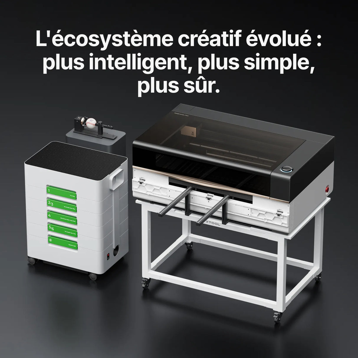 xTool P3 – Découpeur laser CO2 80 W avec Automatisation Intelligente