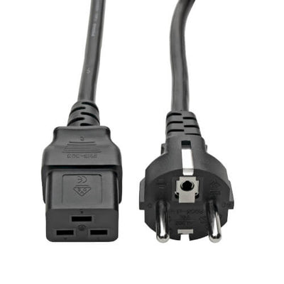 Câble d’alimentation prise FR Schuko vers IEC C19 – Pour onduleur 3 kVA – 2,43 m