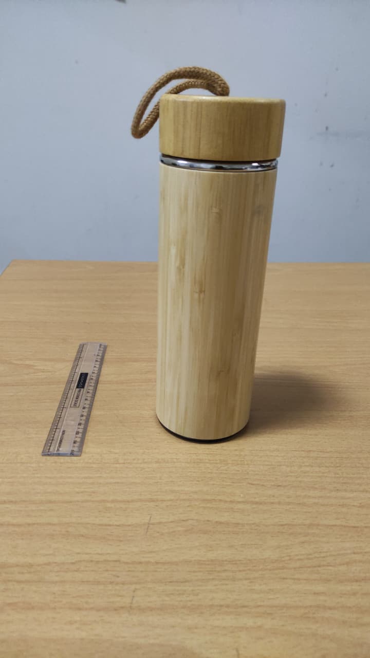 Gourde bambou avec ficelle 450 ml sublimable