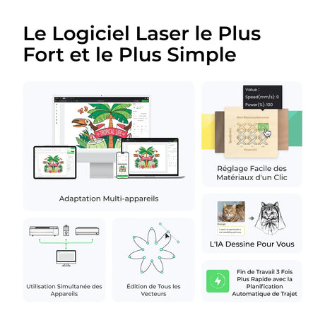 xTool F1 Ultra - Graveur Laser Double Fibre et Diode 20W