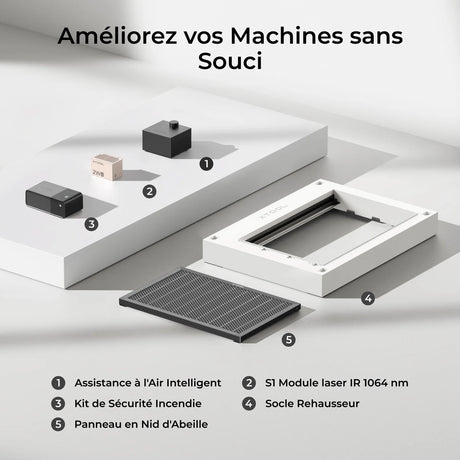 xTool S1 - Découpeur Laser à Diode Fermé (20W - 40W)